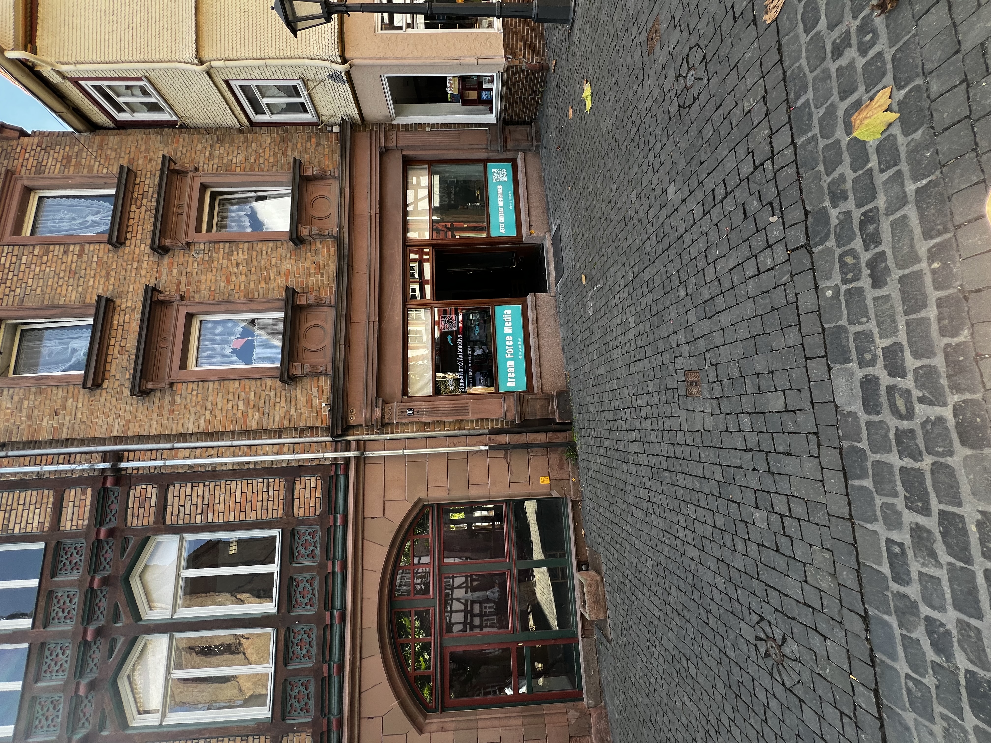 Obergasse in der Alsfelder Altstadt mit dem Studio von Dream Force Media